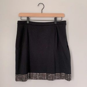 Michael Kors Black Studded Skirt